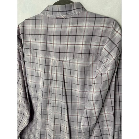 Roper Mens Western Shirt Button Down Plaid Light Purple Cowboy Ranch XL - Picture 4 of 6